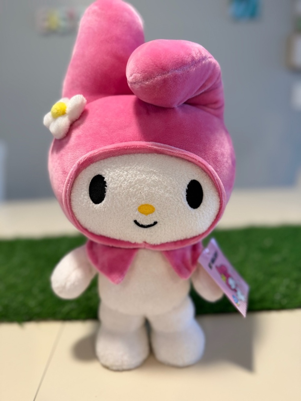 Hello Kitty My Melody Plush Standing Toy Sewn Eyes Nose Mouth Easter Sanrio Gund